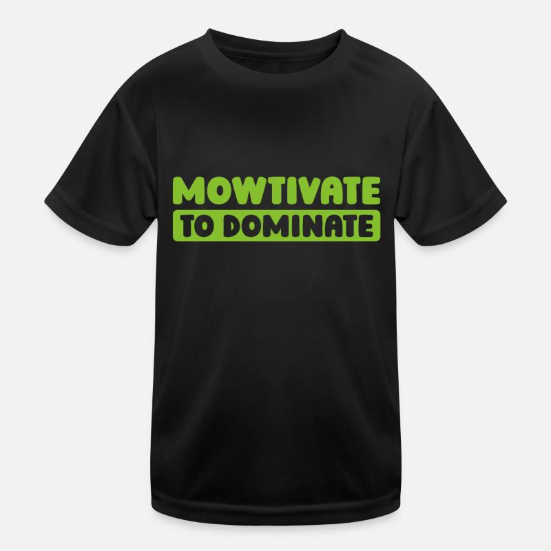 Lawn mower mowing Kids Functional T-Shirt