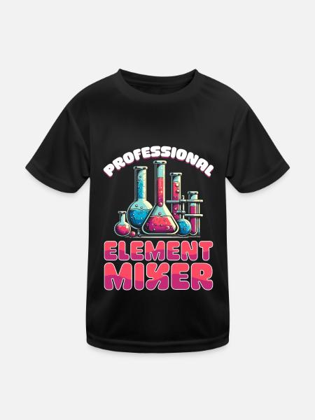 Chimiste en chimie - T-shirt sport Enfant - noir - Devant