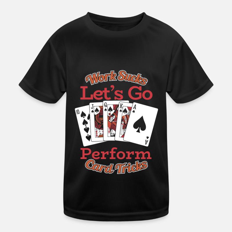 Card tricks Kids Functional T-Shirt