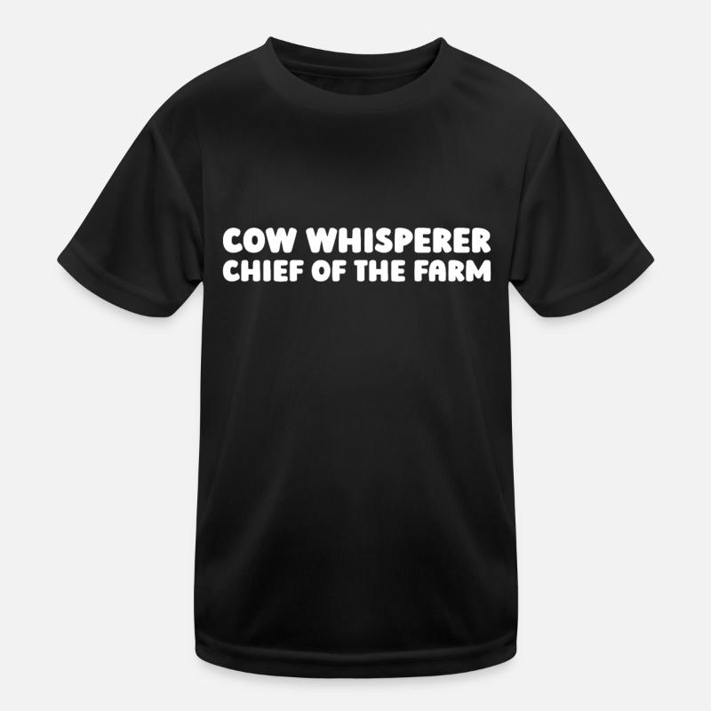 Kuhbauer Milchbauer Chef Der Farm Kinder Funktions-T-Shirt