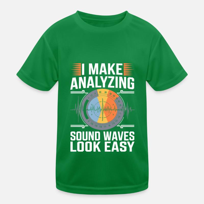 Audio Analyzer Kids Functional T-Shirt