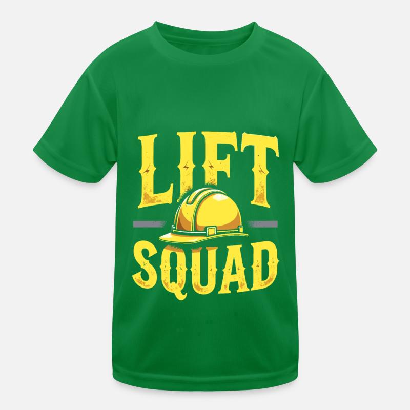 Elevator Installer Kader Kids Functional T-Shirt