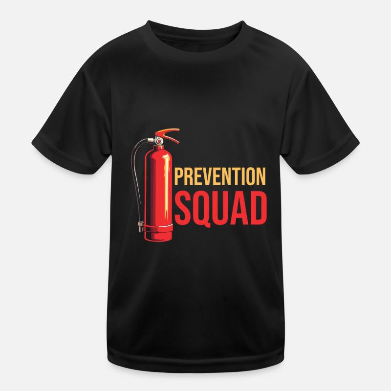 Fire Protection Officer Kader Kids Functional T-Shirt
