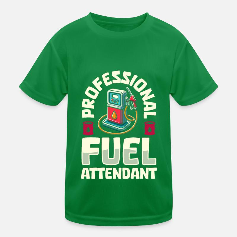 Pump attendant Kids Functional T-Shirt