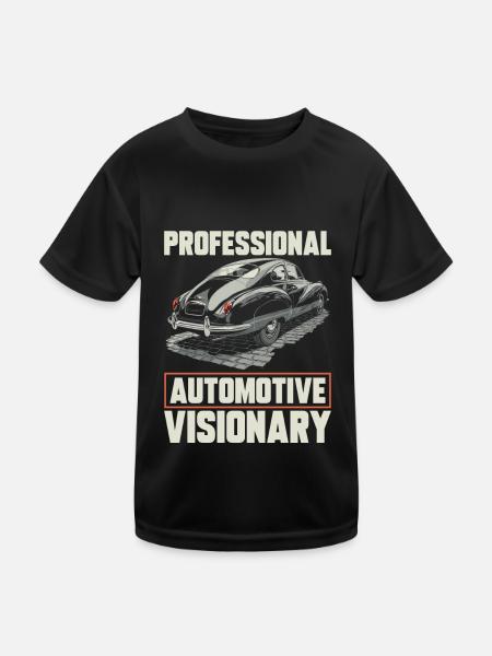 Automotive Designers - Kids Functional T-Shirt - black - Front