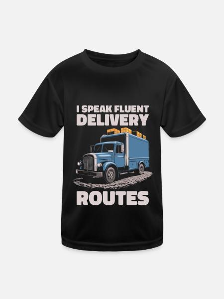 Messager - T-shirt sport Enfant - noir - Devant
