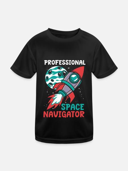 Aerospace Engineer - Kids Functional T-Shirt - black - Front