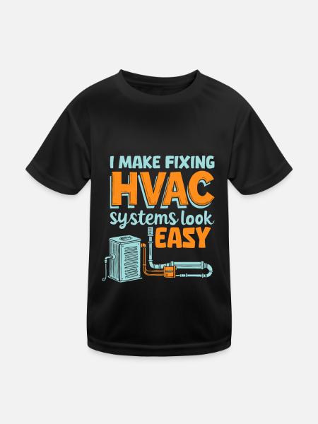 HVAC Technician - Kids Functional T-Shirt - black - Front