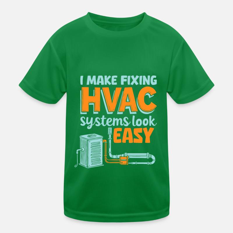 HVAC Technician Kids Functional T-Shirt
