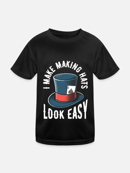 Chapelier - T-shirt sport Enfant - noir - Devant
