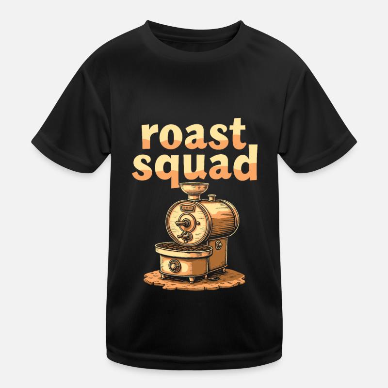 Coffee Roaster Squad Kids Functional T-Shirt