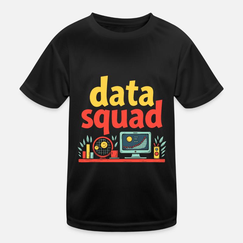 Data Science Data Analyst Squad Kids Functional T-Shirt