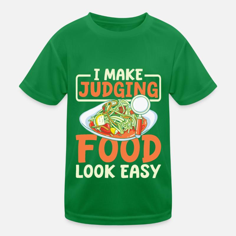 Lebensmittelkritiker Kinder Funktions-T-Shirt