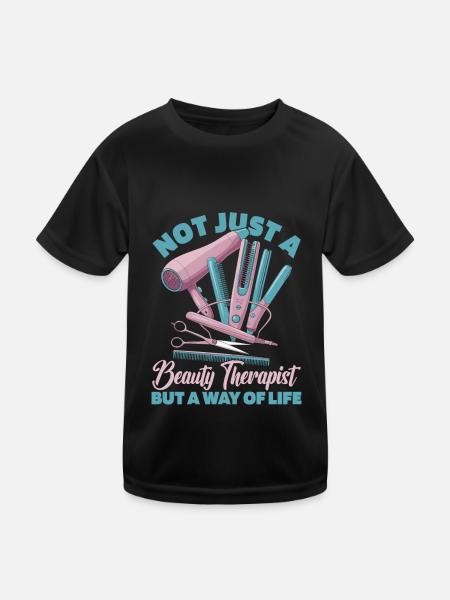 Beauty therapist - Kids Functional T-Shirt - black - Front