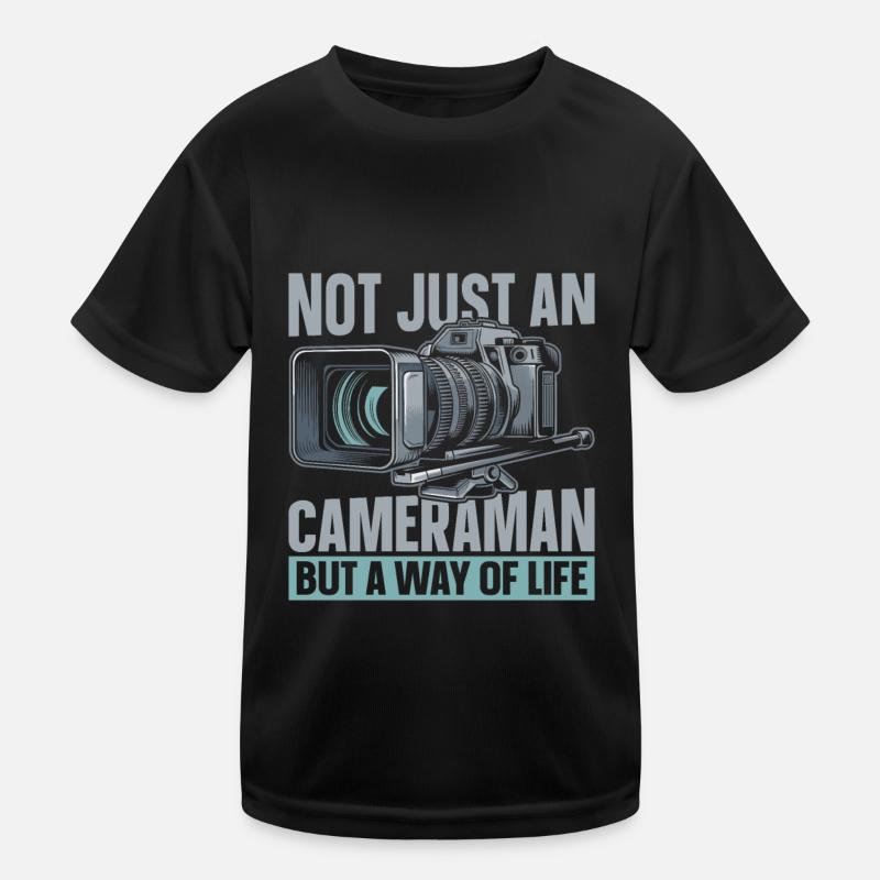 Cameraman Kids Functional T-Shirt