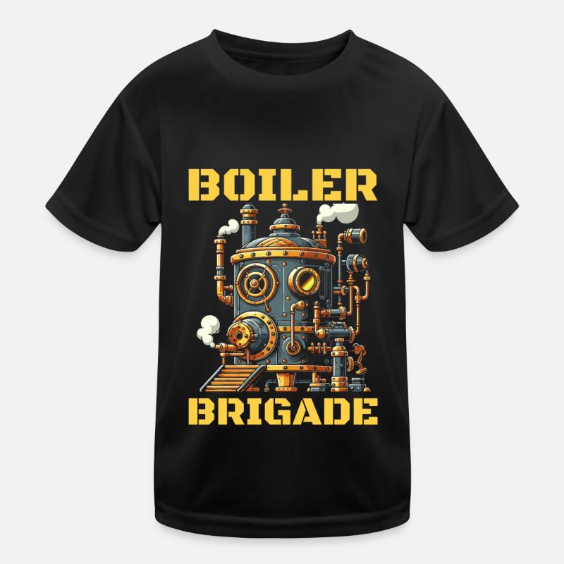 Boiler Operator Team Kids Functional T-Shirt