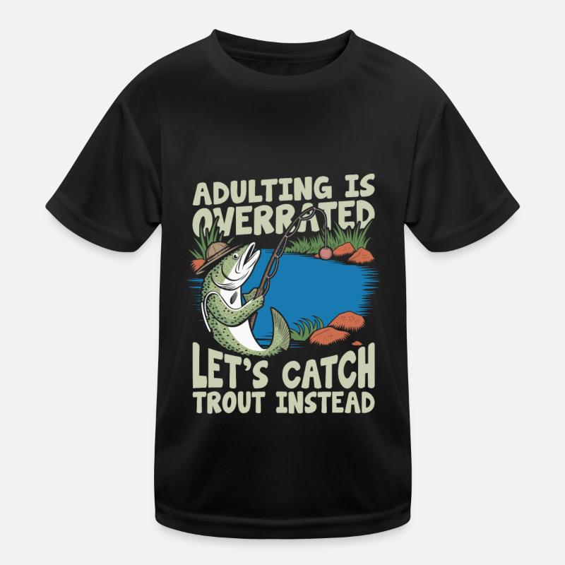 Trout Angler Kids Functional T-Shirt