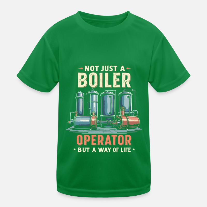 Boiler operators Kids Functional T-Shirt