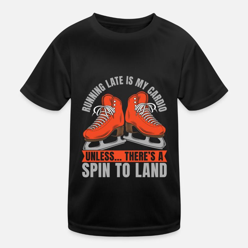Eiskunstlauf Eiskunstläuferin Kinder Funktions-T-Shirt