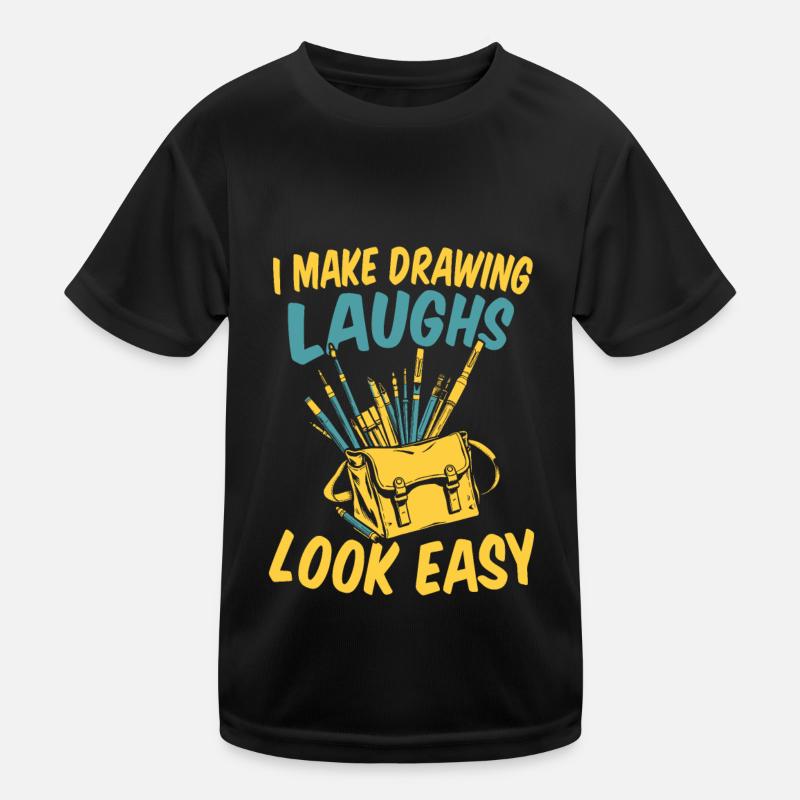 Karikaturist Kinder Funktions-T-Shirt