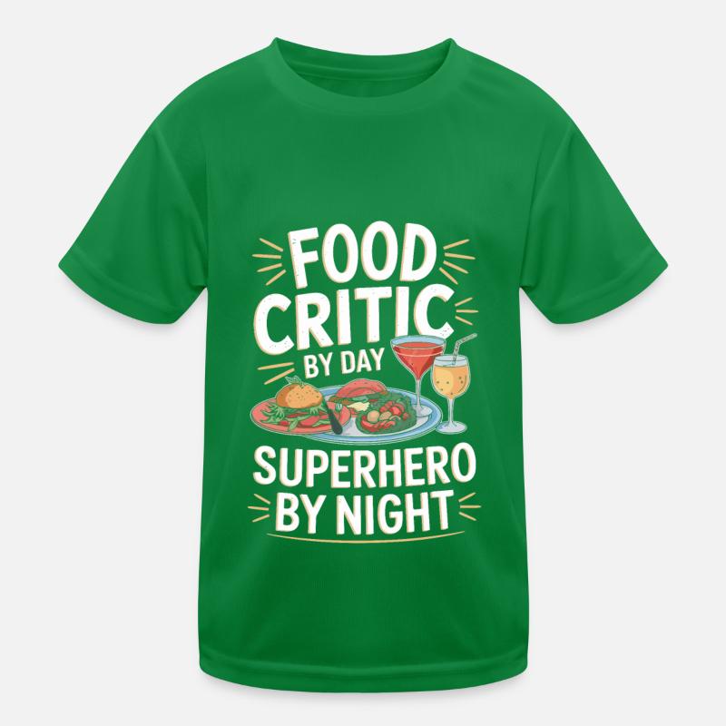 Lebensmittelkritiker Kinder Funktions-T-Shirt