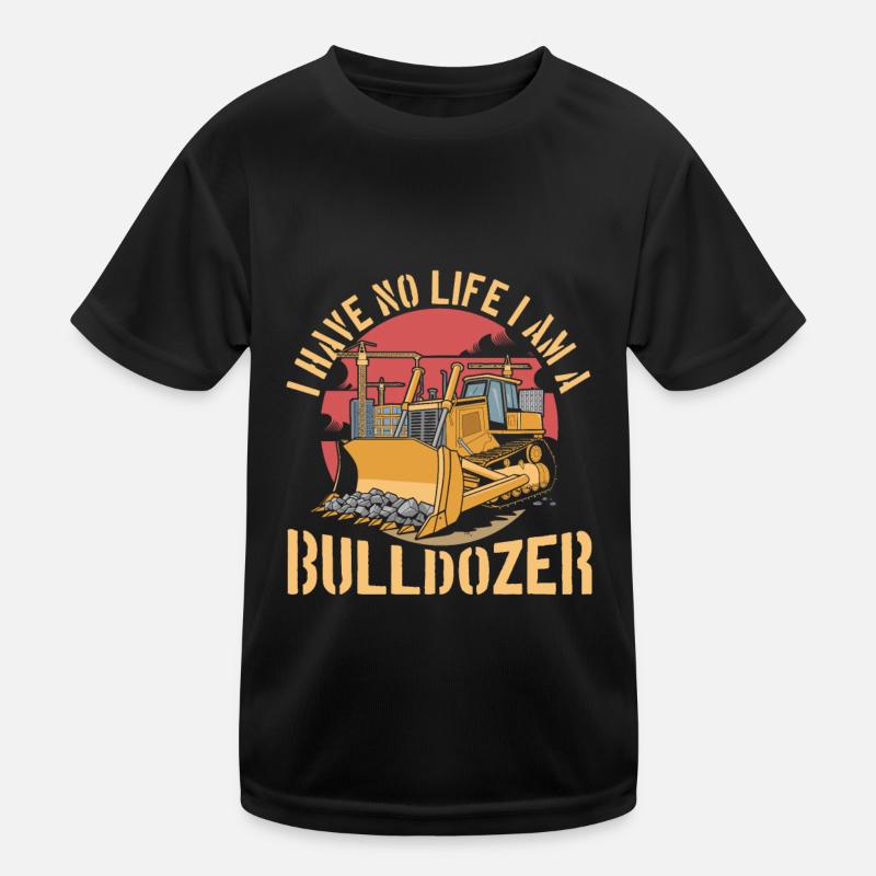 Bulldozer Planierraupe Kids Functional T-Shirt