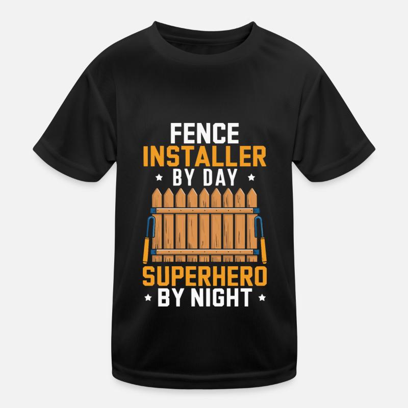 Fence installer Kids Functional T-Shirt