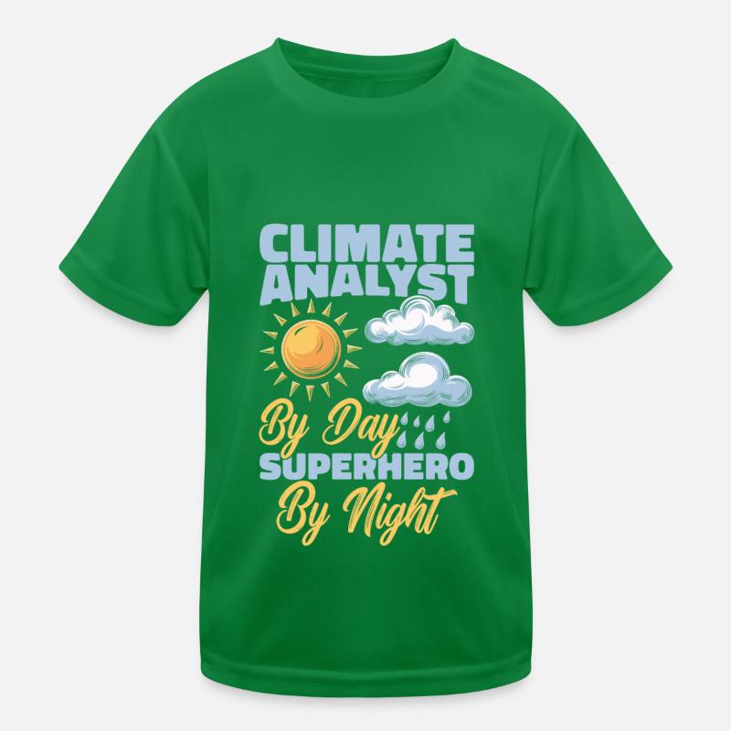 Climate Analyst Kids Functional T-Shirt