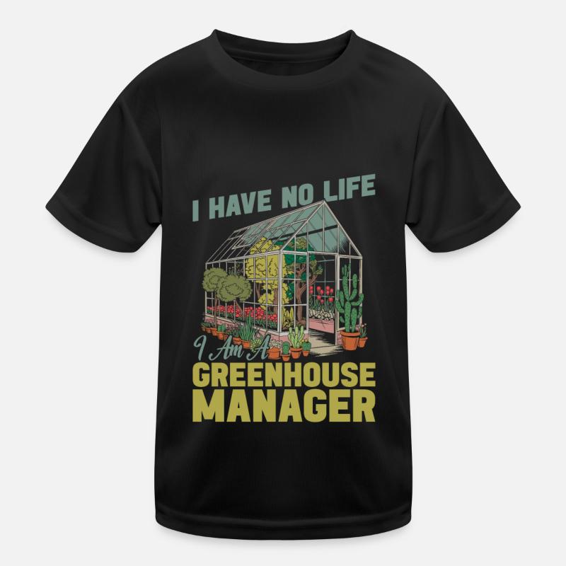 Gewächshausmanager Kinder Funktions-T-Shirt
