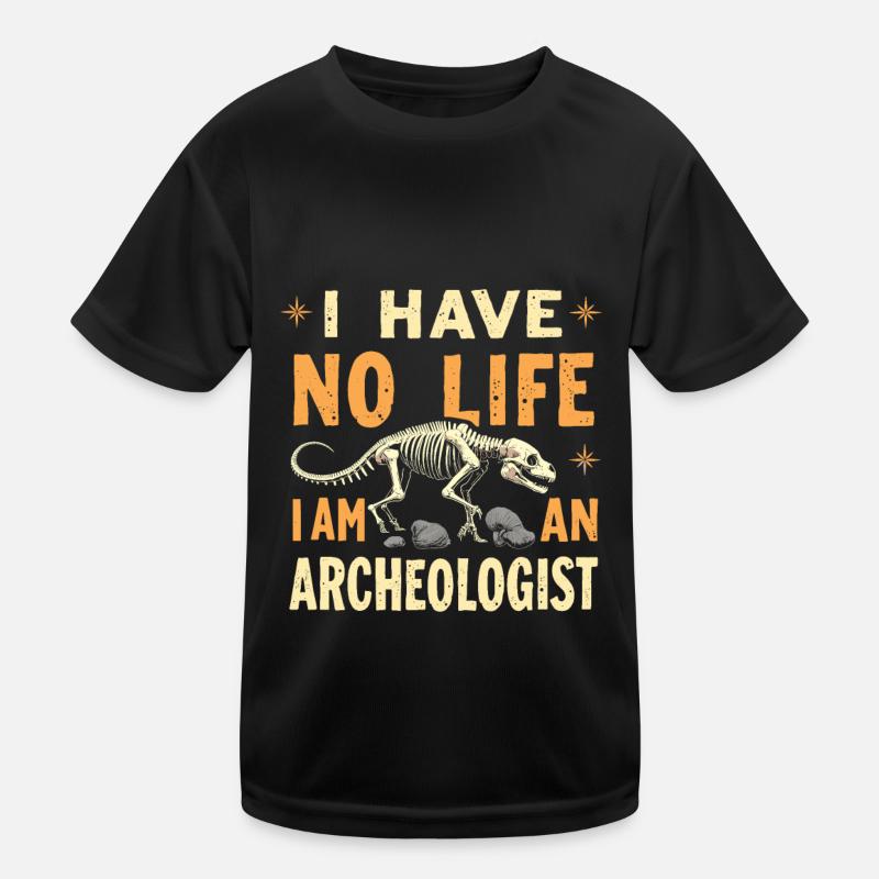 Archaeologist - Kids Functional T-Shirt - black