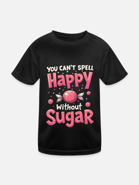 Production de bonbons - T-shirt sport Enfant - noir - Devant