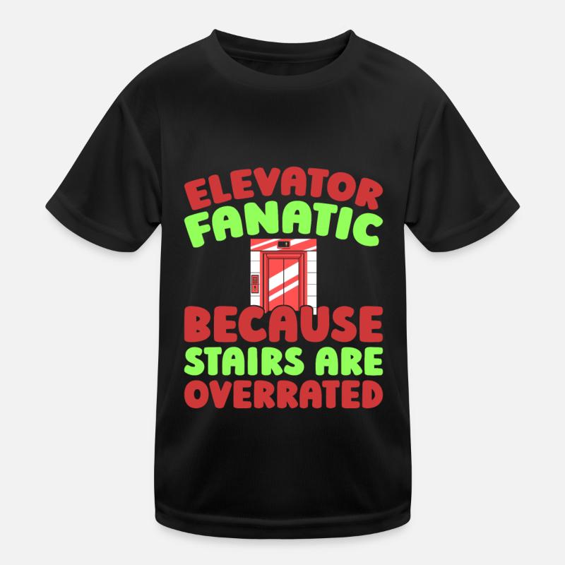 Fahrstuhl Aufzug Kinder Funktions-T-Shirt