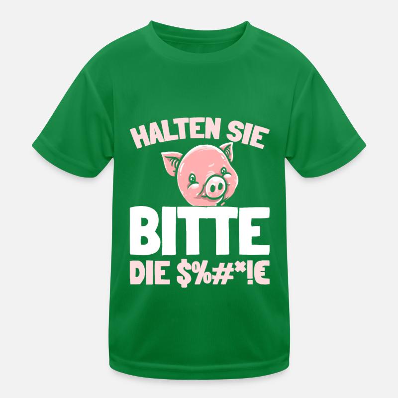 Pig Pig Farmer Kids Functional T-Shirt