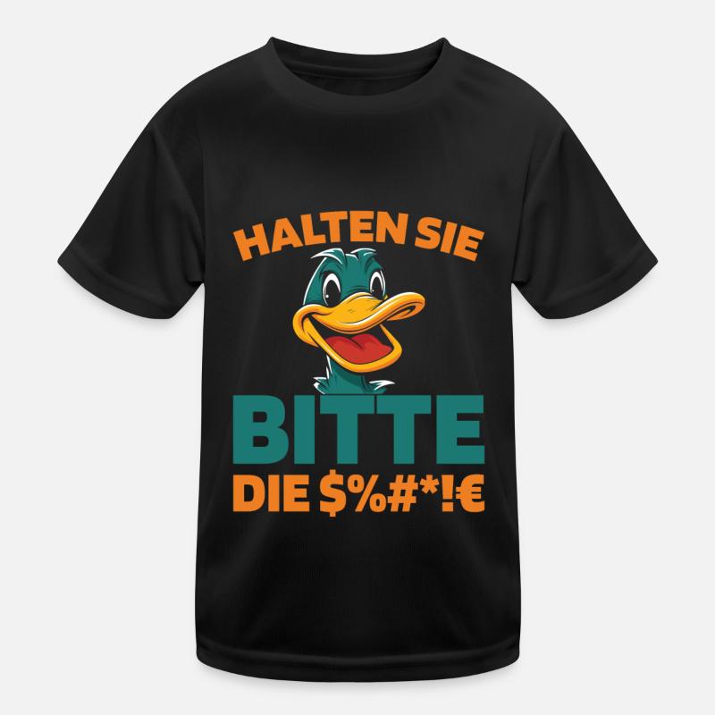 duck please shut up Kids Functional T-Shirt