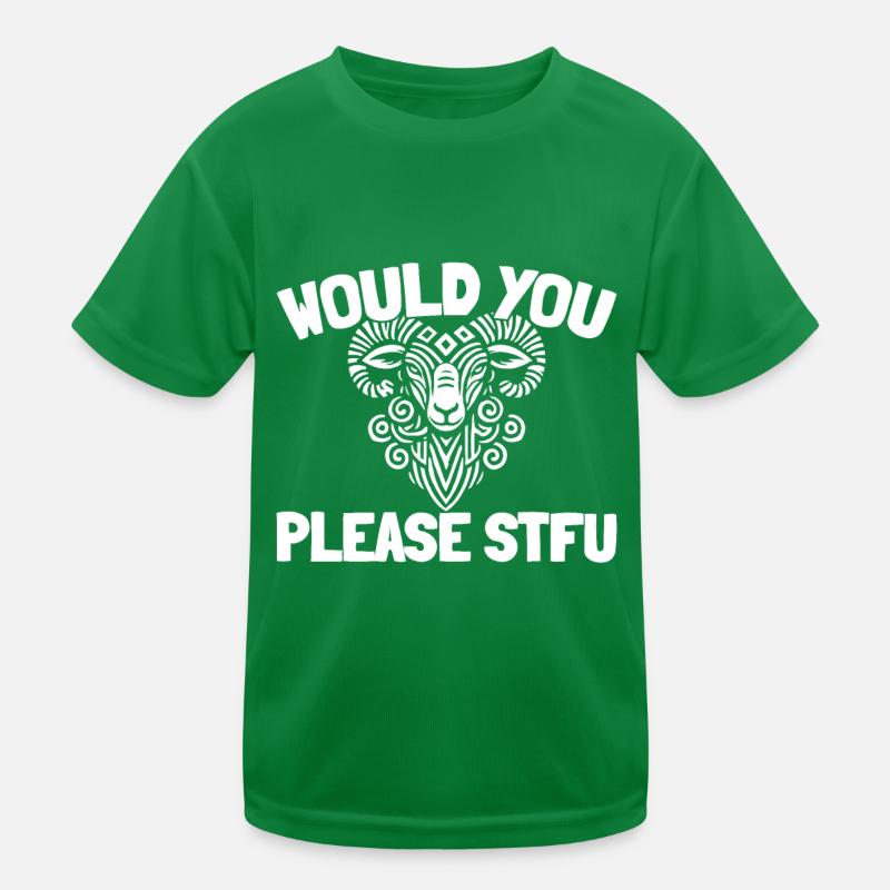 Sheep Stfu Would You Please Shut Up Kids Functional T-Shirt