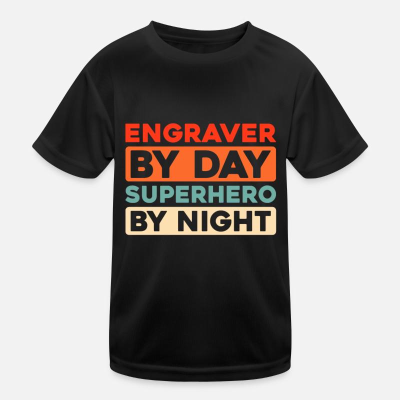 Engraver Kids Functional T-Shirt