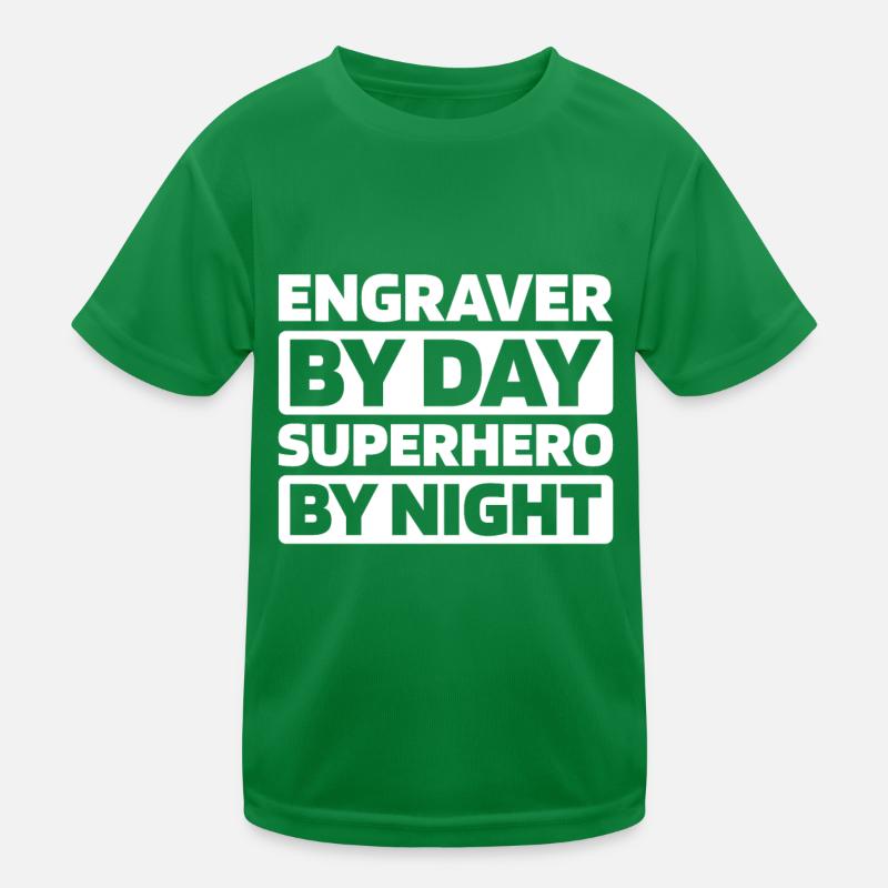 Engraver Kids Functional T-Shirt