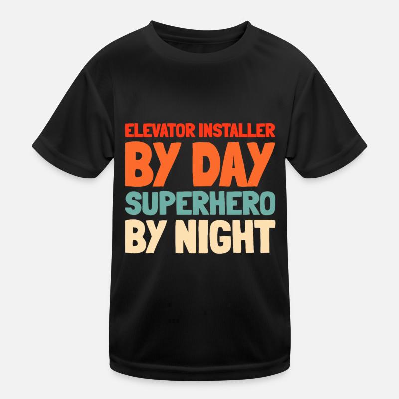 Installateur d’ascenseur T-shirt sport Enfant