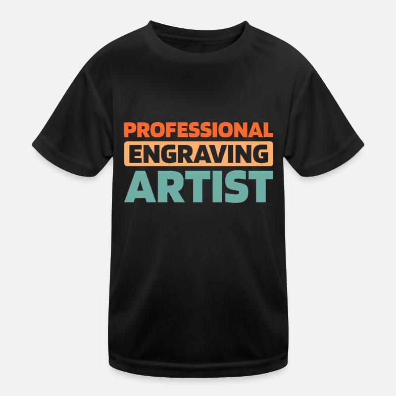 Engraver Kids Functional T-Shirt