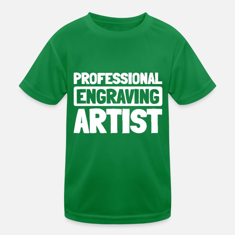 Engraver Kids Functional T-Shirt