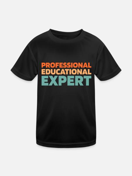 Pedagogue - Kids Functional T-Shirt - black - Front