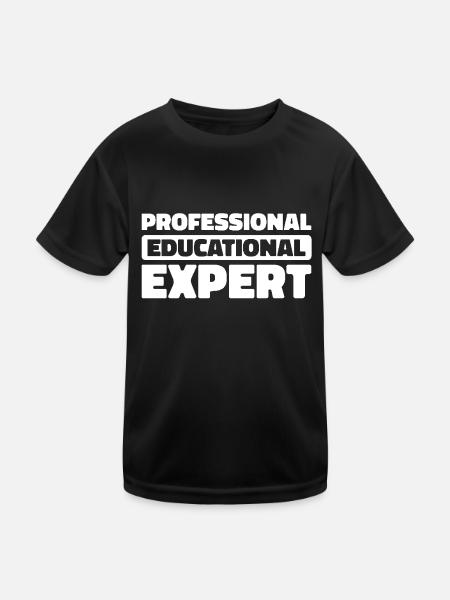 Pedagogue - Kids Functional T-Shirt - black - Front
