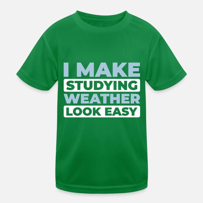 Climate Analyst Kids Functional T-Shirt