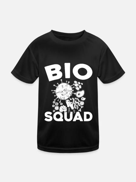 Escouade de maître d’équipage - T-shirt sport Enfant - noir - Devant