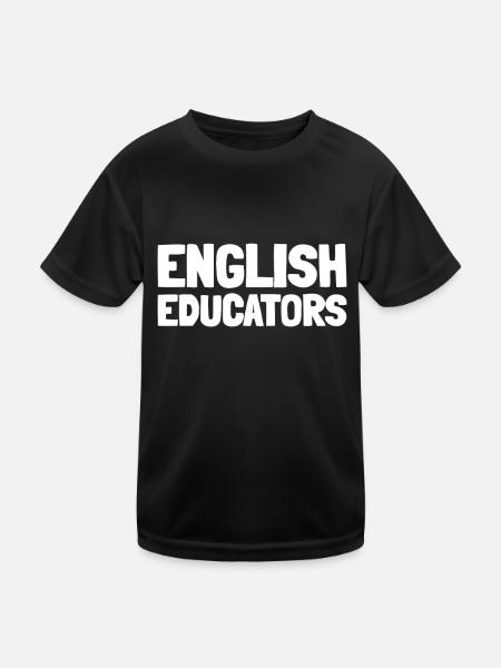 Englischlehrer Englisch Lehrer Team - Kinder Funktions-T-Shirt - Schwarz - Vorne
