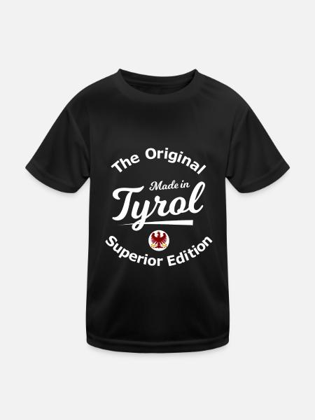 Original Tyrolean - Kids Functional T-Shirt - black - Front
