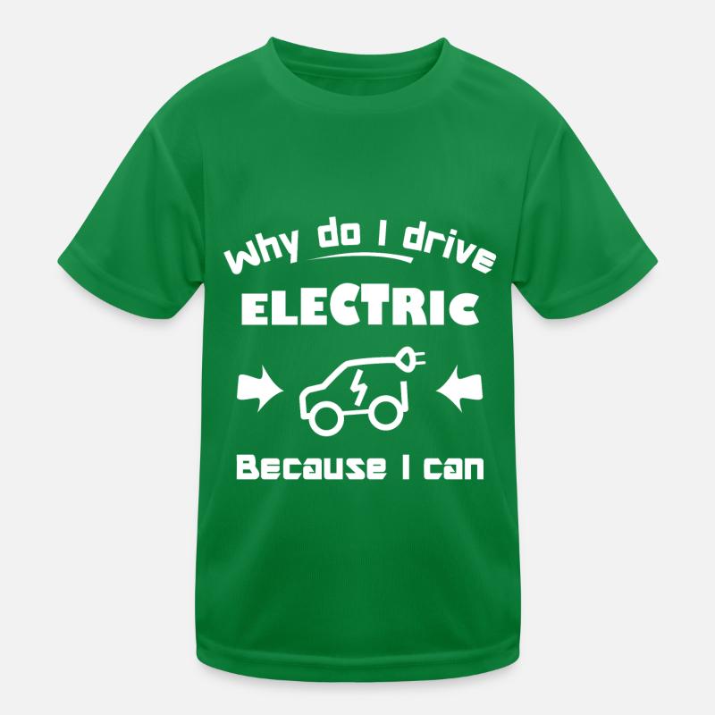 Ich liebe Elektroautos Kinder Funktions-T-Shirt