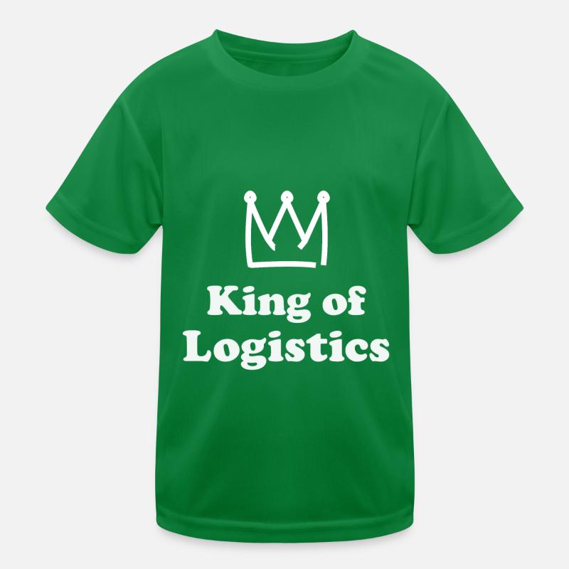 Logistik König Kinder Funktions-T-Shirt
