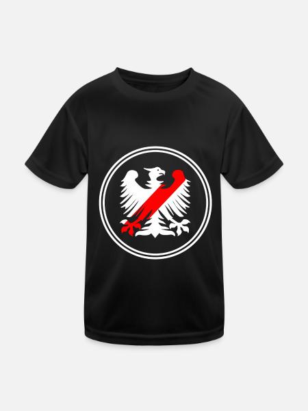 The Polish Eagle - Kids Functional T-Shirt - black - Front