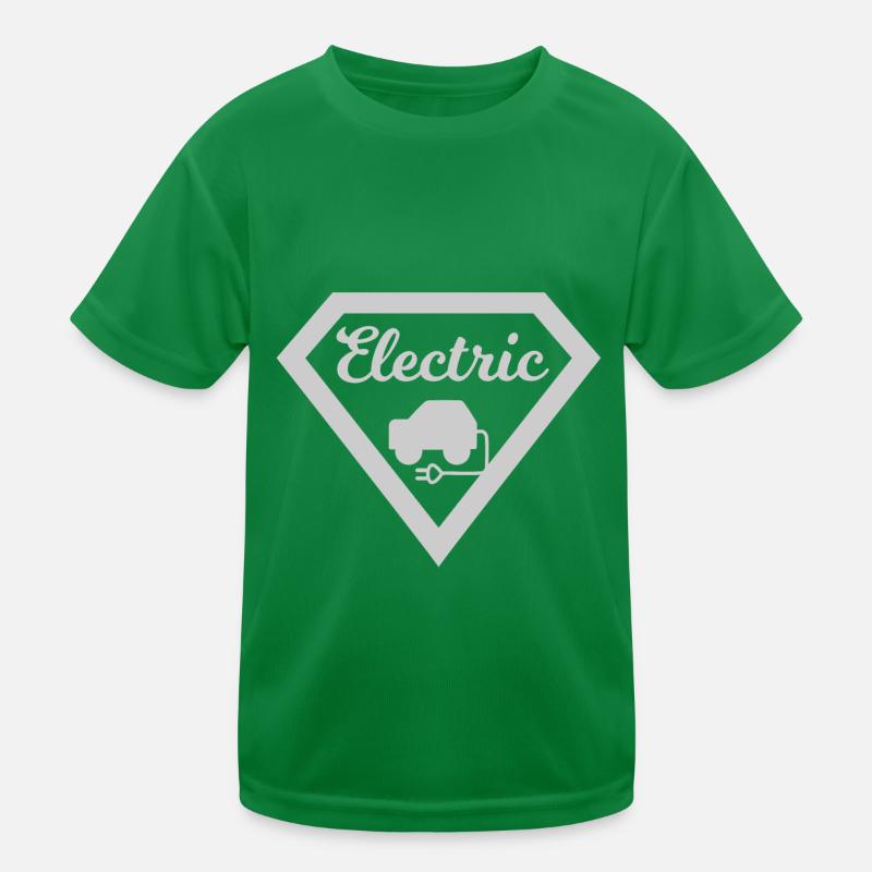 Elektro Autos Kinder Funktions-T-Shirt